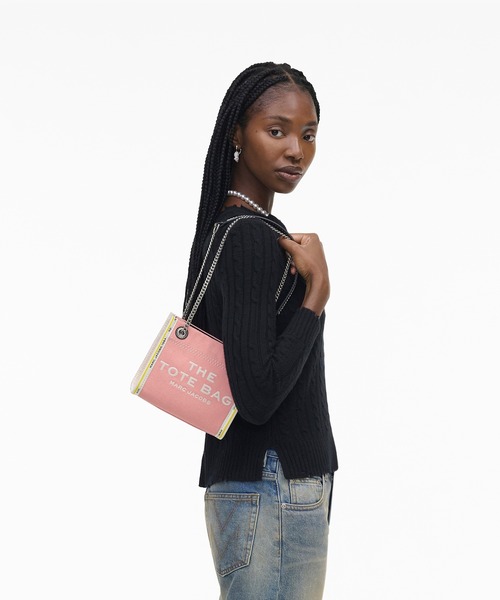 MARC JACOBS トートバッグ THE DENIM CHAIN CROSSBODY MINI TOTE