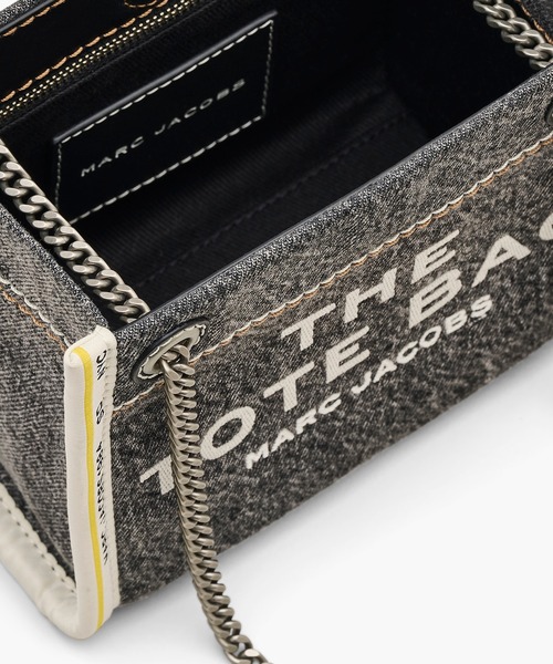 トートバッグ THE DENIM CHAIN CROSSBODY MINI TOTE BAG /ザ デニム チェーン クロスボディ ミニ トートバッグの画像