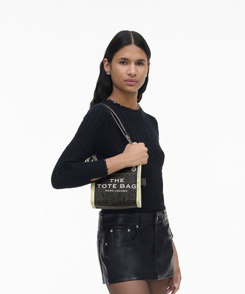 MARC JACOBS トートバッグ THE DENIM CHAIN CROSSBODY MINI TOTE