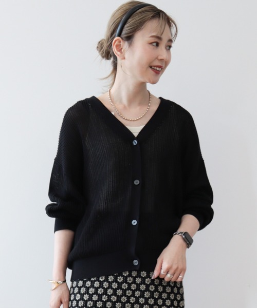 カーディガン 「ZOZO限定」メッシュカーディガン レディース N.Natural Beauty Basic カーディガン メッシュZIPニット