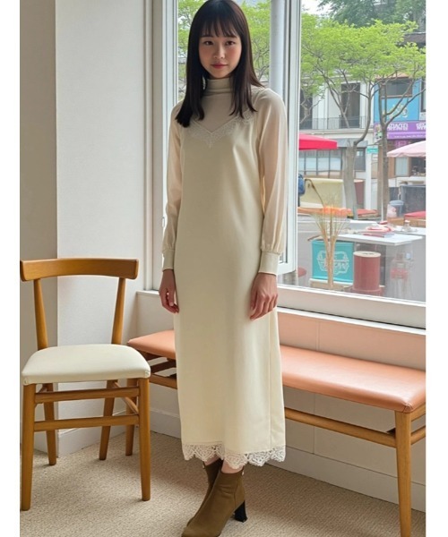 Edit Sheen ワンピース レース切替キャミワンピース : ZOZOTOWN Yahoo