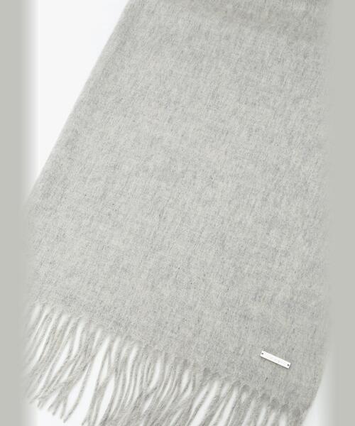 To b. by agnes マフラー ストール ロゴプレート カシミヤ ウール