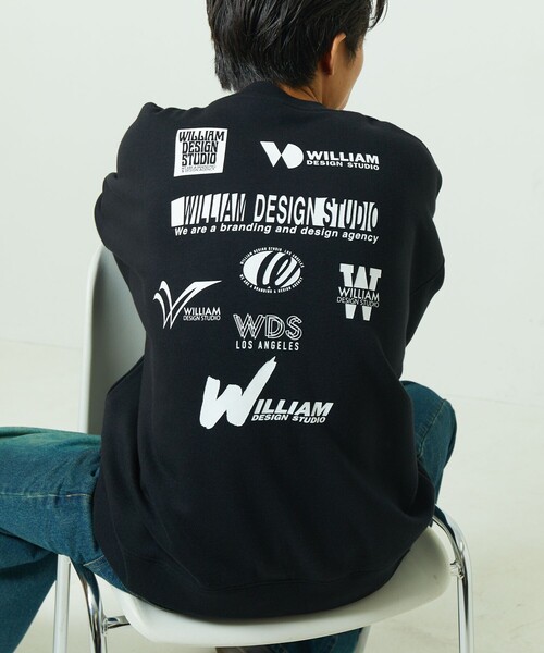 トレーナー スウェット 限定展開 ビッグシルエット バックプリント クルーネックスウェット/William メンズ | FREAK'S STORE | 13