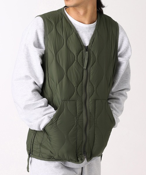 TAION MILITARY WZIP V VEST ダウンベスト TAION ミリタリーVネックダブルジップダウンベスト