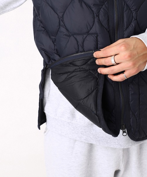 TAION ダウンベスト ベスト MILITARY V NECK W-ZIP DOWN VEST