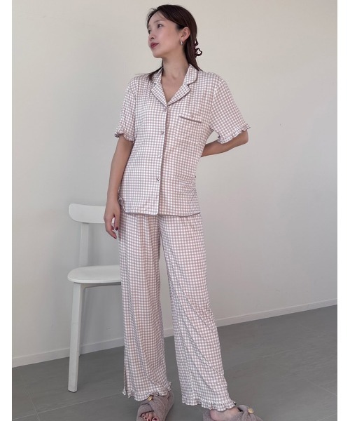 スナイデルホーム パジャマ ロングウェア SNIDEL HOME パジャマ ルームウェア ロングパンツ レディース