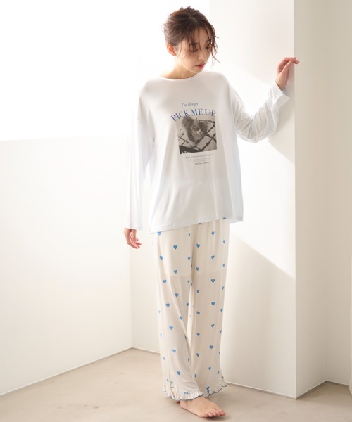 スナイデルホーム パジャマ ロングウェア SNIDEL HOME パジャマ ルームウェア ロングパンツ レディース