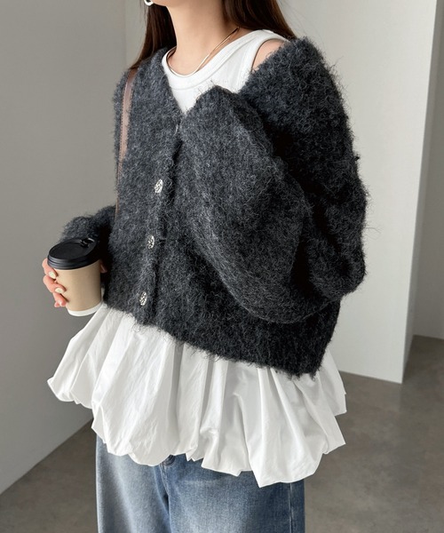 andme（アンドミー） タンクトップ ノースリーブ テレコリブカップ付き