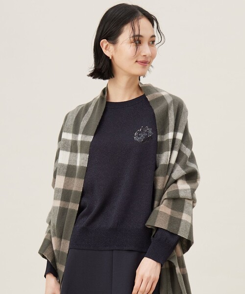 ニット セーター エンブレム ニット レディース