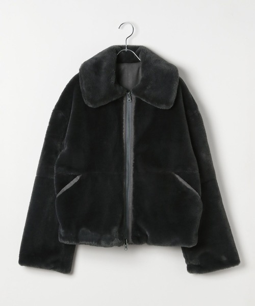 LEPSIM フリース ジャンパー 黒 LEPSIM｜レプシィムのブルゾン（ジップ