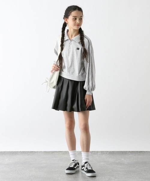 ともページ 【321】 GLOBAL WORK tシャツ ヘビロッTEEハーフZIP長袖/311281 キッズ