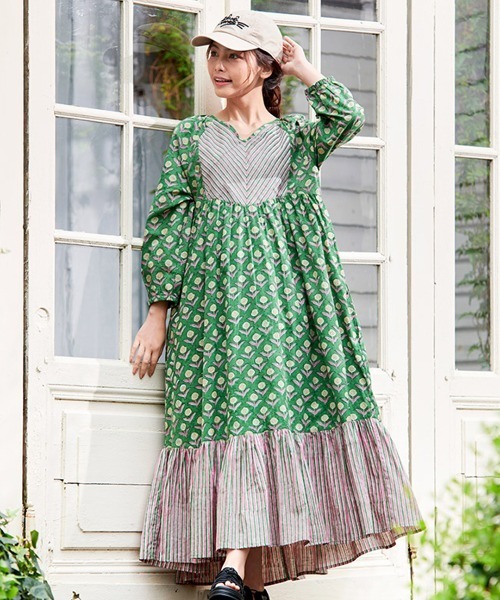 チチカカ　14点セット 楽天市場】Shanti Shanti ジョリーブロックプリントスカート