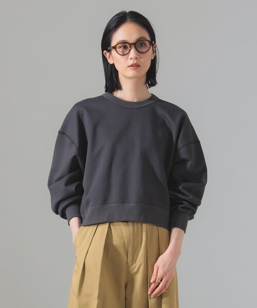 Demi-Luxe BEAMS トレーナー スウェット 裏毛 クロップド プル