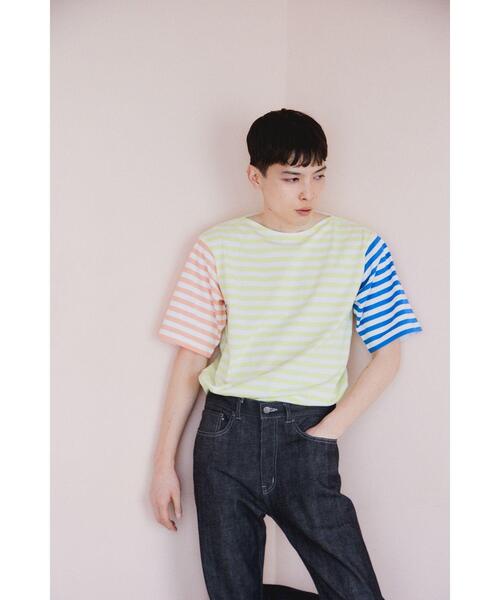 tシャツ agnes b. x HELLY HANSEN ショートスリーブマリンボーダーティー（ユニセックス） レディース メンズ