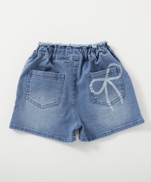 devirock（デビロック） パンツ 楽デニム リボンデザインショート