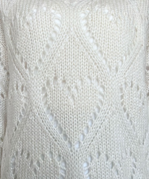 「moment+」 長袖ニット M ベージュ レディース_画像7