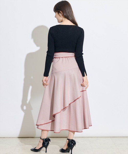 SWINGLE（スウィングル） スカート リボンベルトアシメフレア