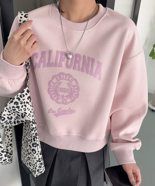 LOWO トレーナー スウェット ロゴ入り スウェット トレーナー プル