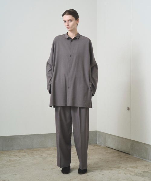 【TROVE】pino wide trousers TROVE（トローヴ） ワイドパンツ スラックス WIDE TROUSERS メンズ