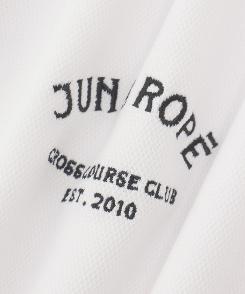 Jun & Rope アニマル柄半袖ポロシャツ JUN&ROPE' ポロシャツ ポロ アニマル柄衿コンビ使い半袖ポロ