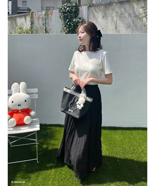 Miffy（ミッフィー） tシャツ パールトリミングTシャツ レディース 