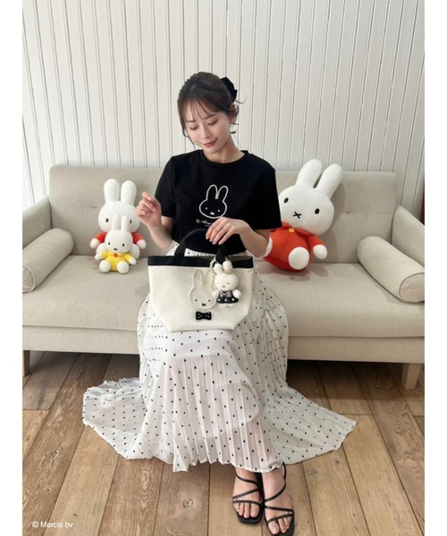 tシャツ miffy パールトリミングTシャツ レディース 01_001.jpg