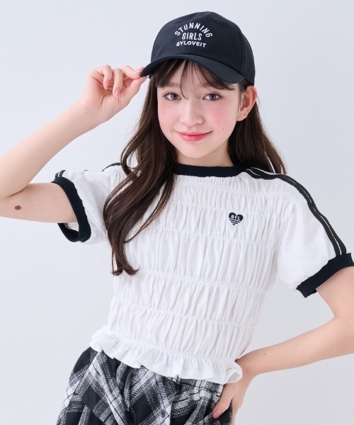 by LOVEiT tシャツ シャーリングTシャツ キッズ 子供服 女の子