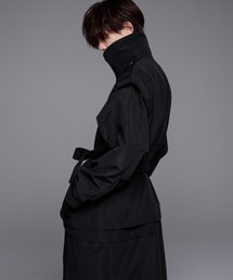 「ADRER」 トレンチコート X-SMALL ブラック メンズの画像9