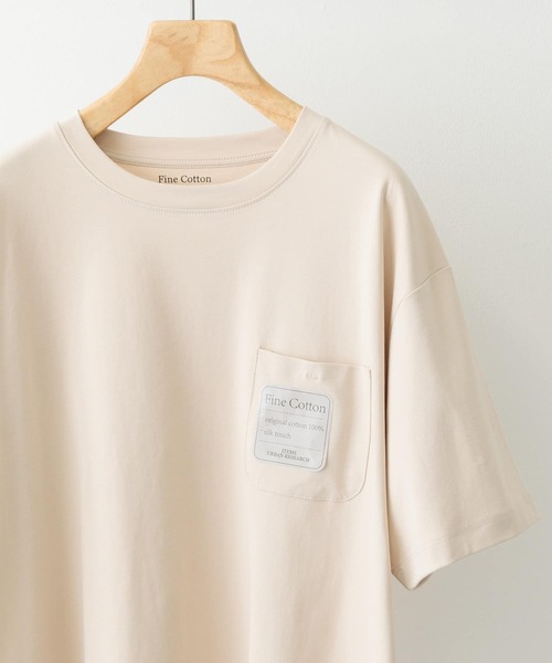 ITEMS URBANRESEARCH tシャツ Fine Cotton クルーネックポケット