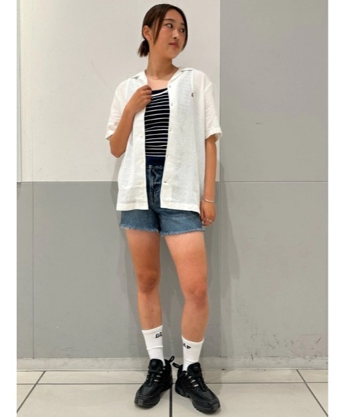 GAP（ギャップ） シャツ リネンブレンド バケーションシャツ