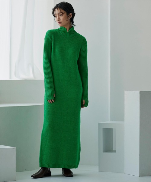 「miette」 ニットワンピース FREE ブラック レディース_画像3