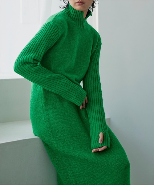 「miette」 ニットワンピース FREE ブラック レディース_画像4