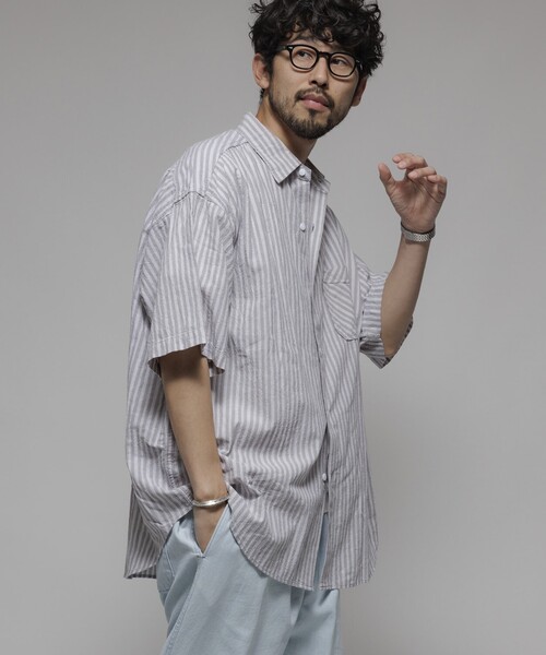 HINSON シャツ HINSON/ヒンソン レギュラーカラー ショート