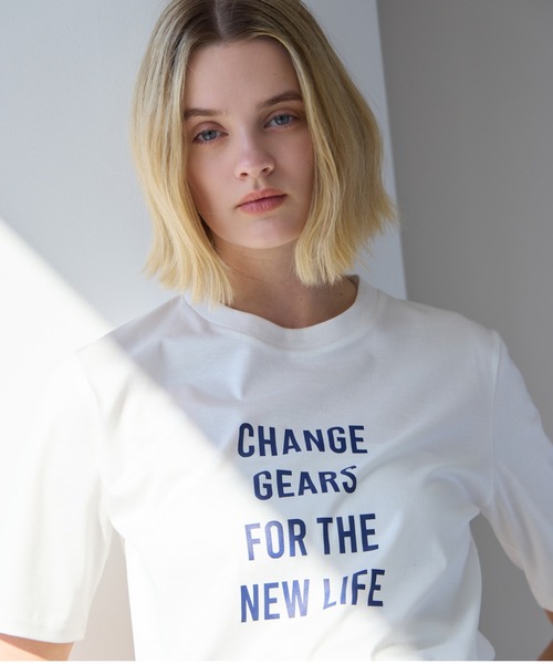 tシャツ 「接触冷感」ロゴT（CHANGE GEARS FOR THE NEW LIFE） レディース