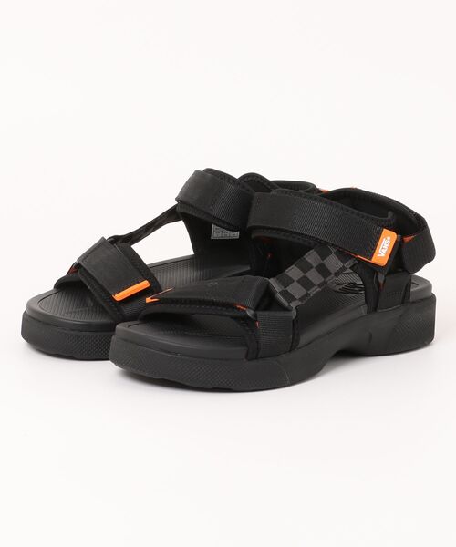 すぐ届く【VANS】ブリッツ サンダル VANS サンダル ヴァンズ BLITTS ブリッツ V5184 BLACK/ORANGE