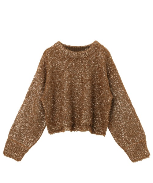 「andme」 「alma design」長袖ニット M シルバー レディース_画像2