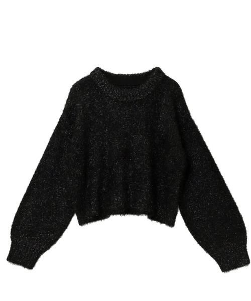 「andme」 「alma design」長袖ニット M シルバー レディース_画像4