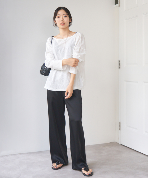 IENA tシャツ ONIT/オニット ROUGH COTTON BACK OPEN ボート