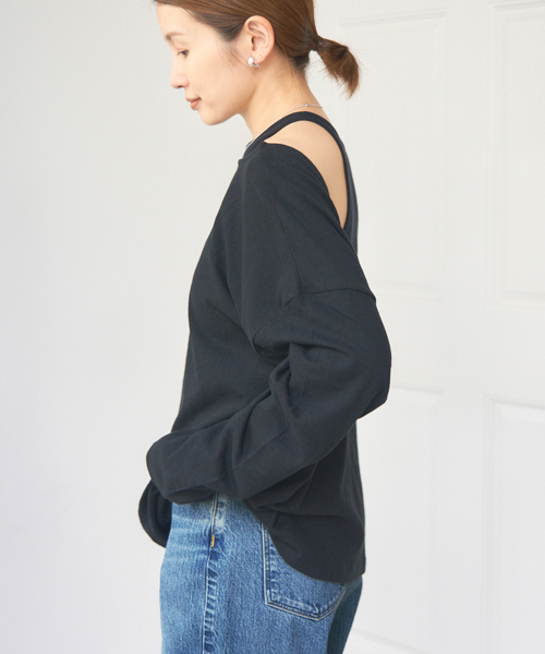 IENA tシャツ ONIT/オニット ROUGH COTTON BACK OPEN ボート