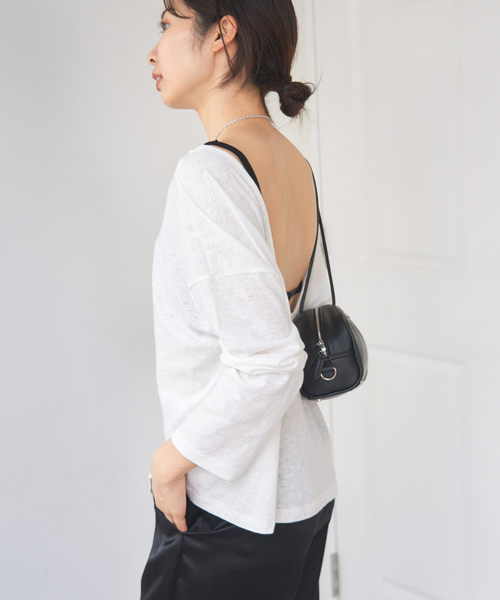 IENA tシャツ ONIT/オニット ROUGH COTTON BACK OPEN ボート