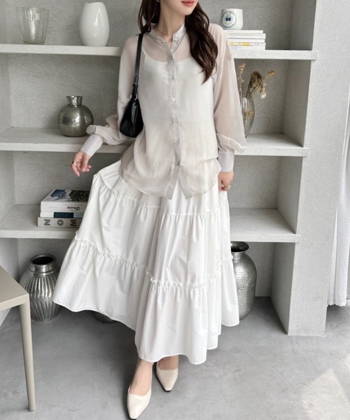 TREOVER ブラウス シャツ 夏 涼しい透け感でオールシーズン大活躍