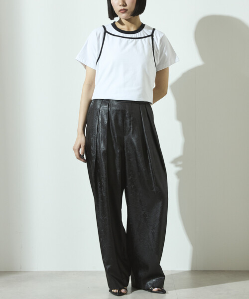 Firsthand（ファーストハンド） パンツ チンツ加工 イージーワイド