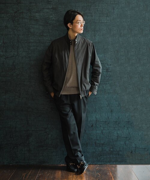 EDIFICE（エディフィス） ジップアップブルゾン SMALL ブラック メンズ