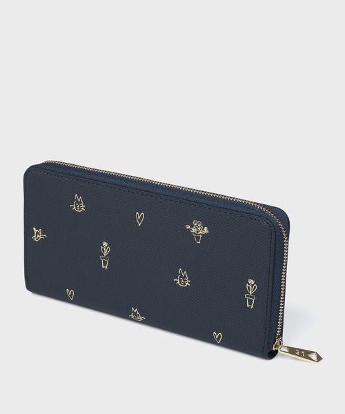 Paul Smith 財布 ミックスドゥードゥル ラウンドジップ 長財布