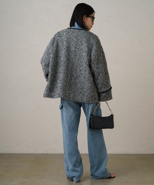 Loungedress（ラウンジドレス） ツイードジャケット FREE ブラック