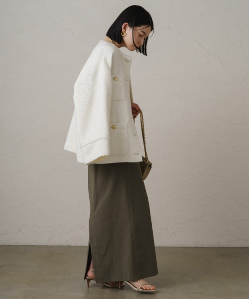 Loungedress（ラウンジドレス） ツイードジャケット FREE ブラック