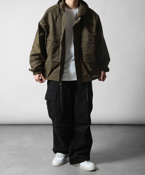 「ZIP FIVE」 マウンテンパーカー LARGE ホワイト レディース