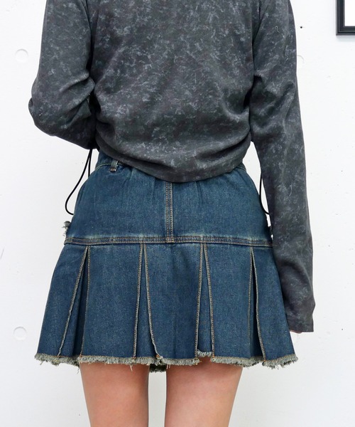 FUN デニムスカート フリンジデニムミニスカート : ZOZOTOWN Yahoo!店