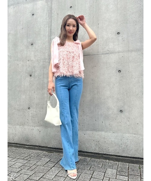 SNIDEL 「SNIDEL」 ブーツカットデニムパンツ 1 ブルー