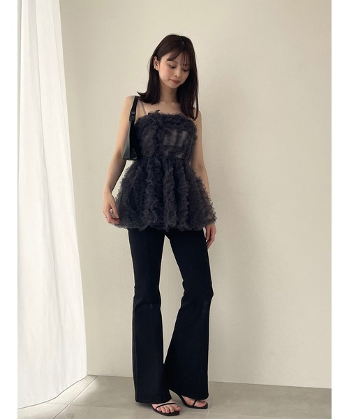 SNIDEL 「SNIDEL」 ブーツカットデニムパンツ 1 ブルー